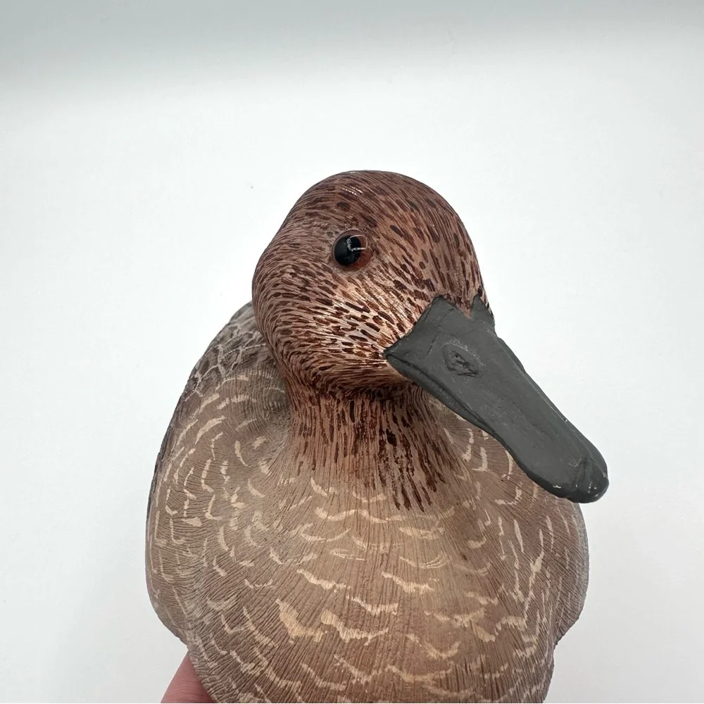 Handmade Folk Art Carved Wood Pintail Duck ERIK VANDE BOGART - Picture 4 of 10